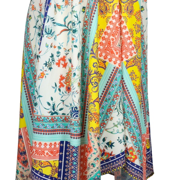 Vibrant Dream 2X Boho Gypsy Festival Scarf Dress - Picture 7 of 8